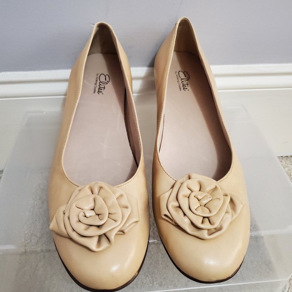 Walking Cradles Tan Leather Flats